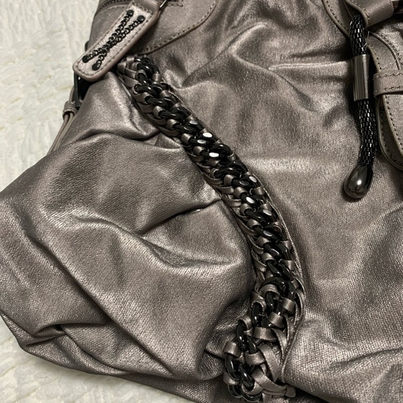 New without tags, Nicole Lee, silver, metallic shoulder bag - Picture 16 of 16
